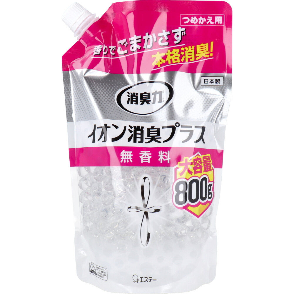 Deodorizer Clear Beads Ion Deodorizer Plus Unscented Refill 800g 1 piece