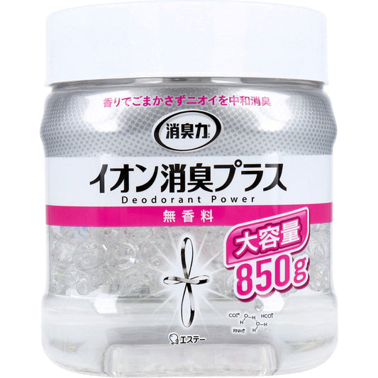 Deodorizer Clear Beads Ion Deodorizer Plus Large Capacity Body Unscented 850g 1 piece