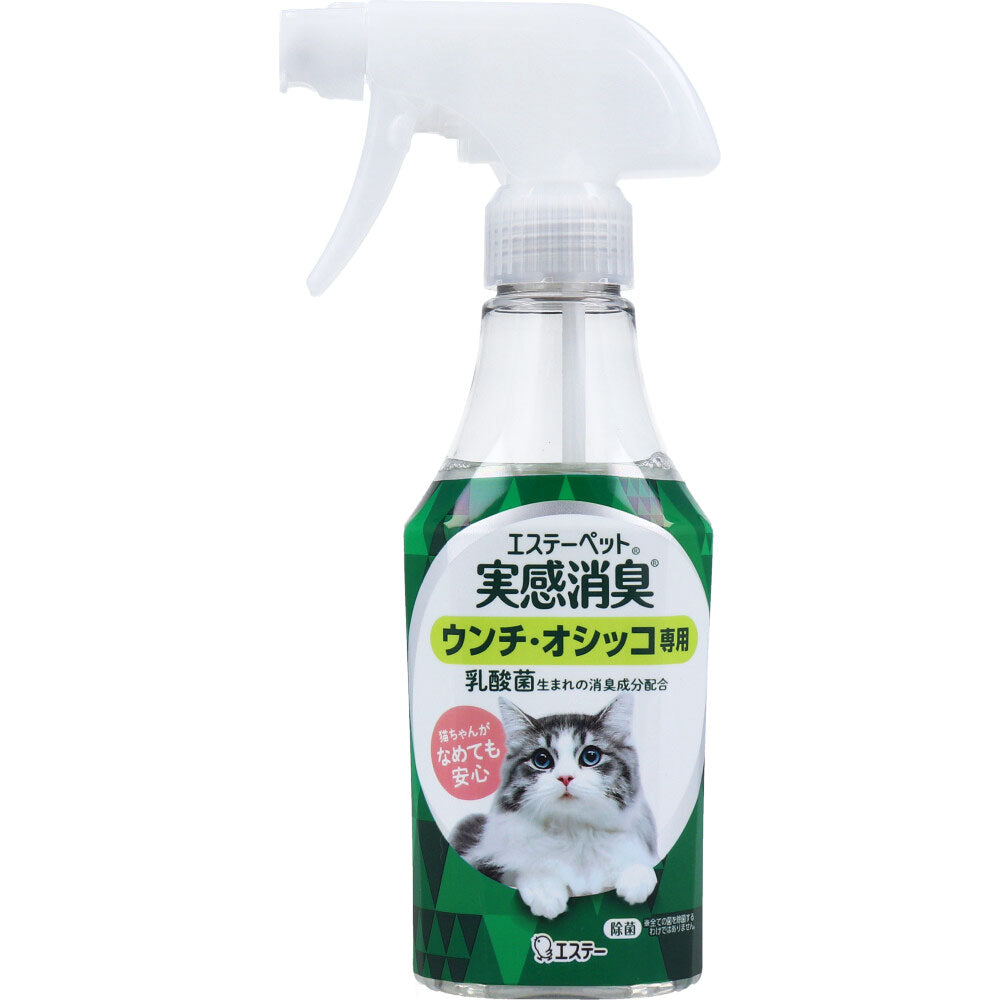 エステーペット 実感消臭スプレー 猫用 フレッシュグリーンの香り 270mL 1 個