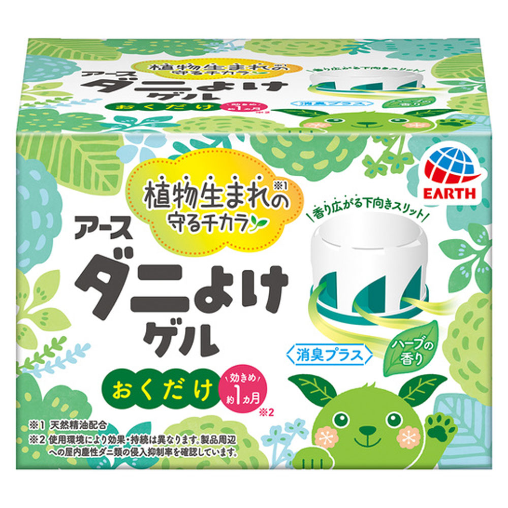 アース ダニよけゲル 消臭プラス ハーブの香り 110g 1 個
