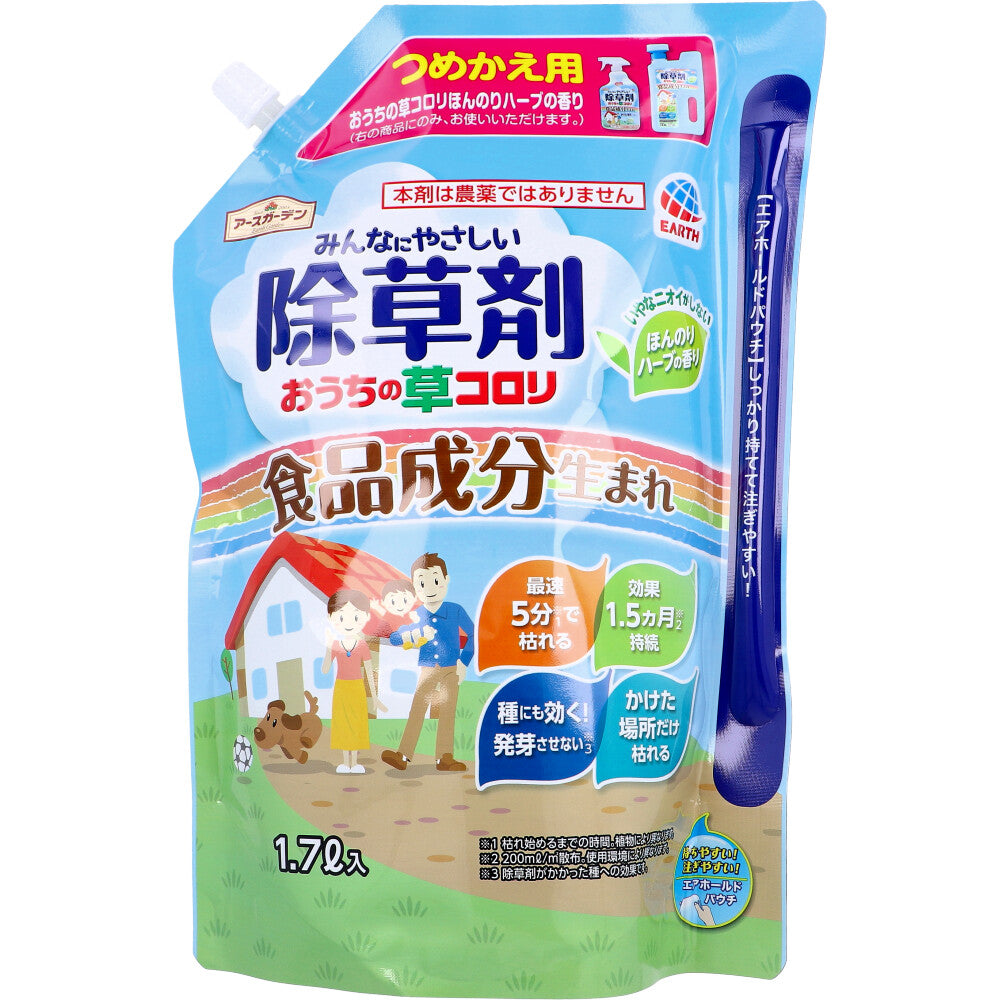 Earth Garden Ouchi no Kusa Korori Weed Killer Refill 1.7L 1 pc