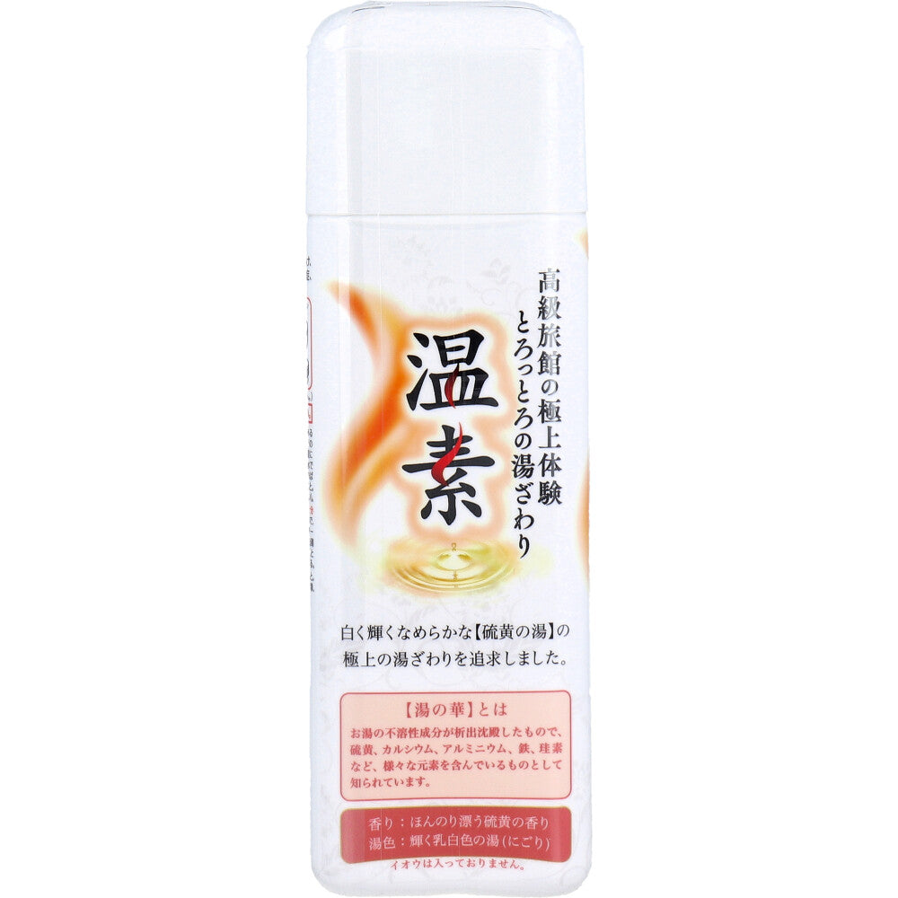 アルカリ温泉成分 温素 入浴剤 白華の湯 硫黄の香り 600g入 1 個