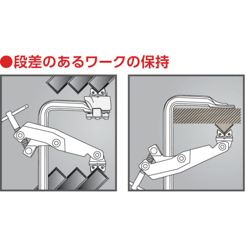 ＴＲＵＳＣＯ　カンチレバー型クランプ　開き１５０ｍｍ　CTL-15　1 丁