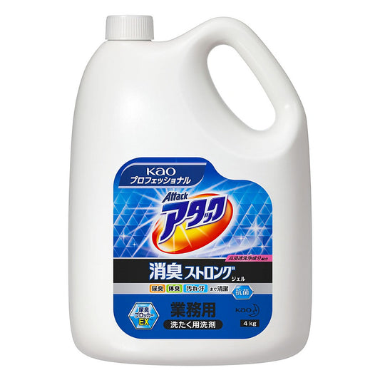 Kao Commercial Attack Deodorizing Strong Gel 4kg 1 piece