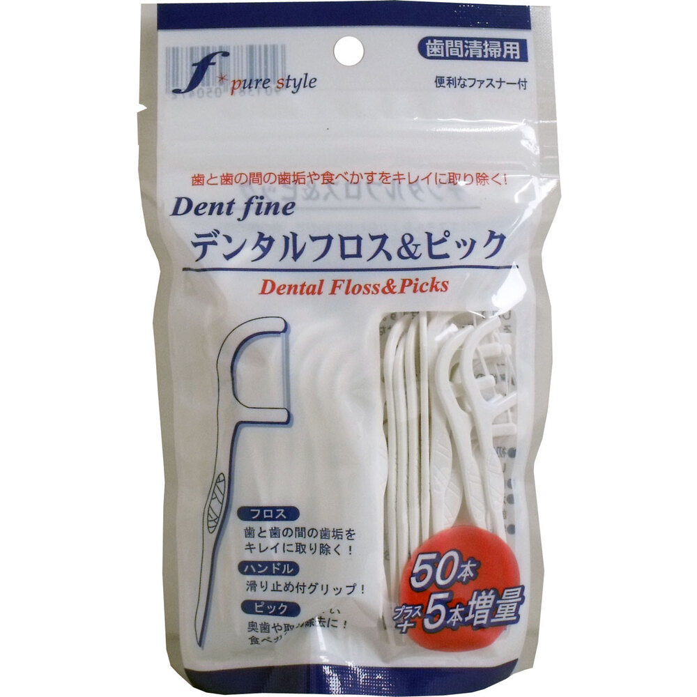 Dental floss &amp; picks 50+5 pieces 1 piece
