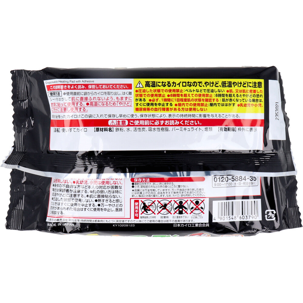 [シーズン終売]桐灰カイロ 貼るマグマ 6時間 10個入 1 個