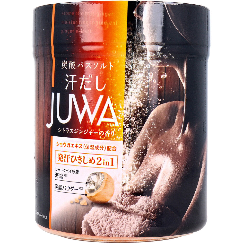 땀 흘림 JUWA 탄산 목욕 소금 감귤류 생강 향기 500g 1 개