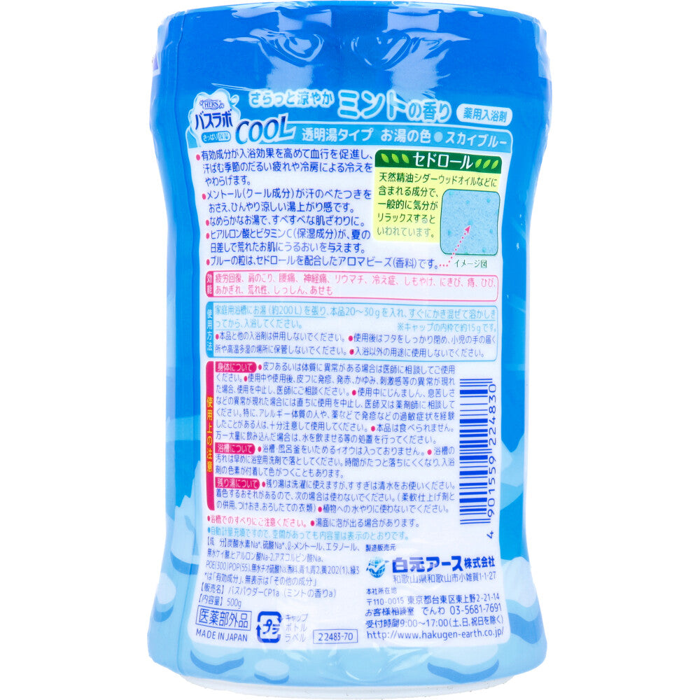 HERSバスラボクール 薬用入浴剤 ミントの香り 500g 1 個