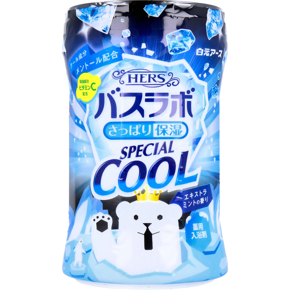 [シーズン終売]HERSバスラボ スペシャルクール 薬用入浴剤 エキストラミントの香り 500g 1 個