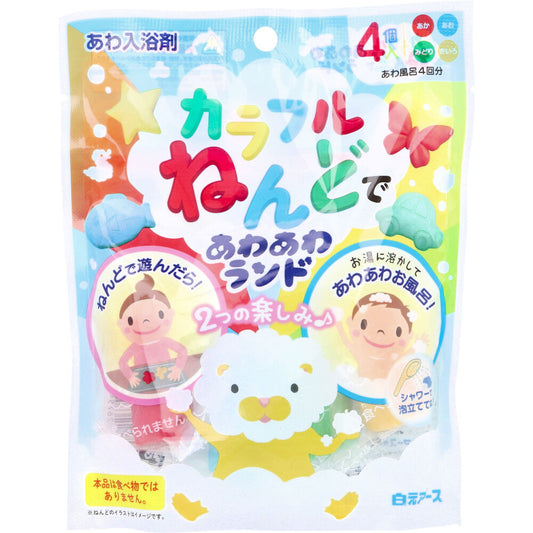 Bubble Bath Additive Colorful Clay Bubble Land 15g x 4 pieces 1 piece