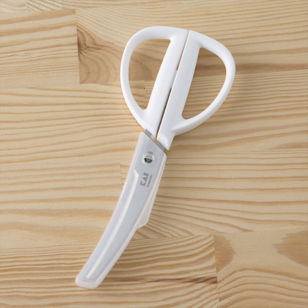 커브 키친 가위 (케이스 포함) 화이트 DH-2051 1 개