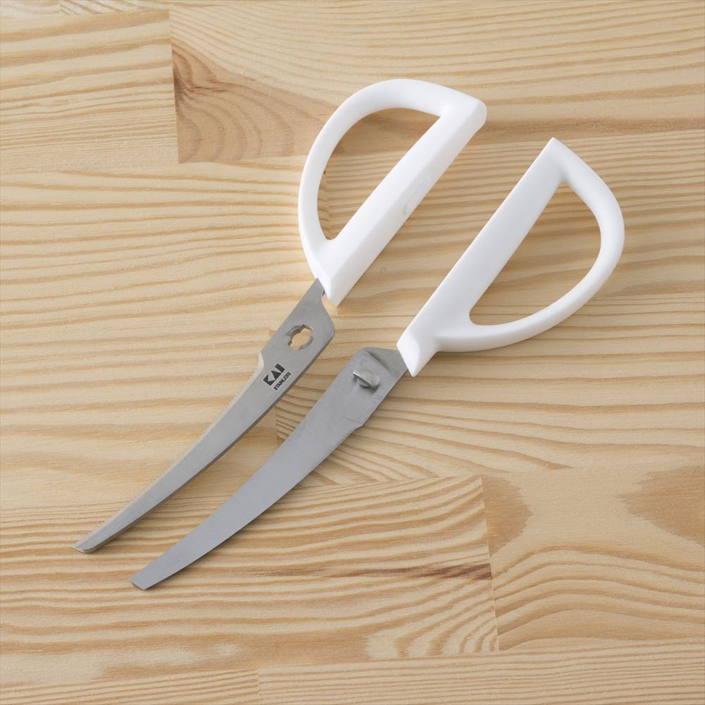 커브 키친 가위 (케이스 포함) 화이트 DH-2051 1 개