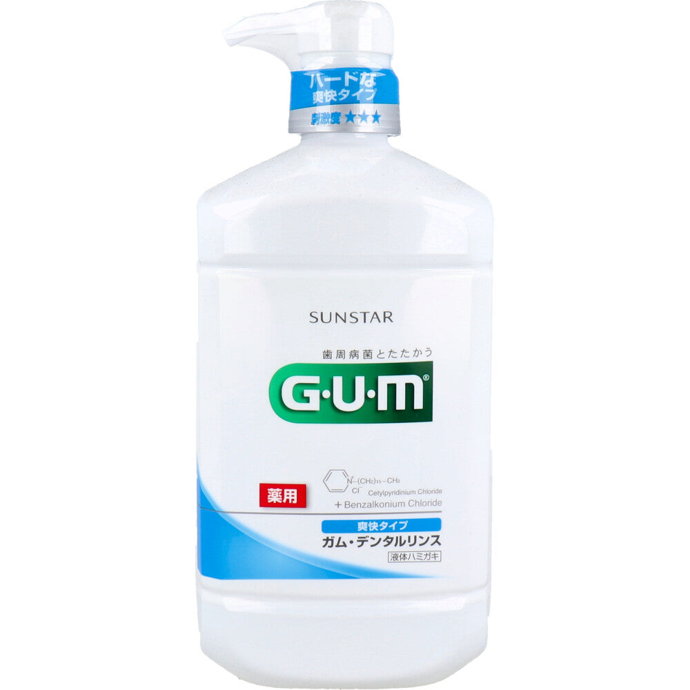 GUM 검 덴탈린스 약용 상쾌 타입 960mL 1개