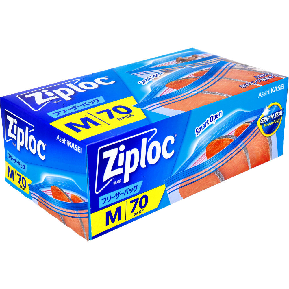 Ziploc Freezer Bags, Medium Size, 70 pieces, 1 piece