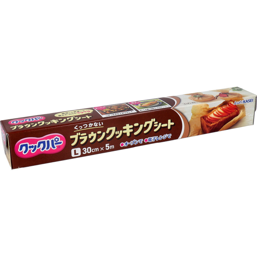 쿡퍼 브라운 쿠킹 시트 L사이즈 30 cm×5 m 1개