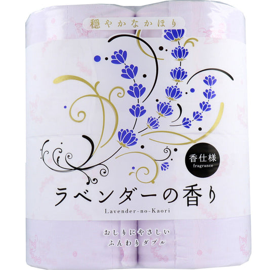 시코쿠 특지 화장지 라벤더 향기 더블 30m×4 롤 1개