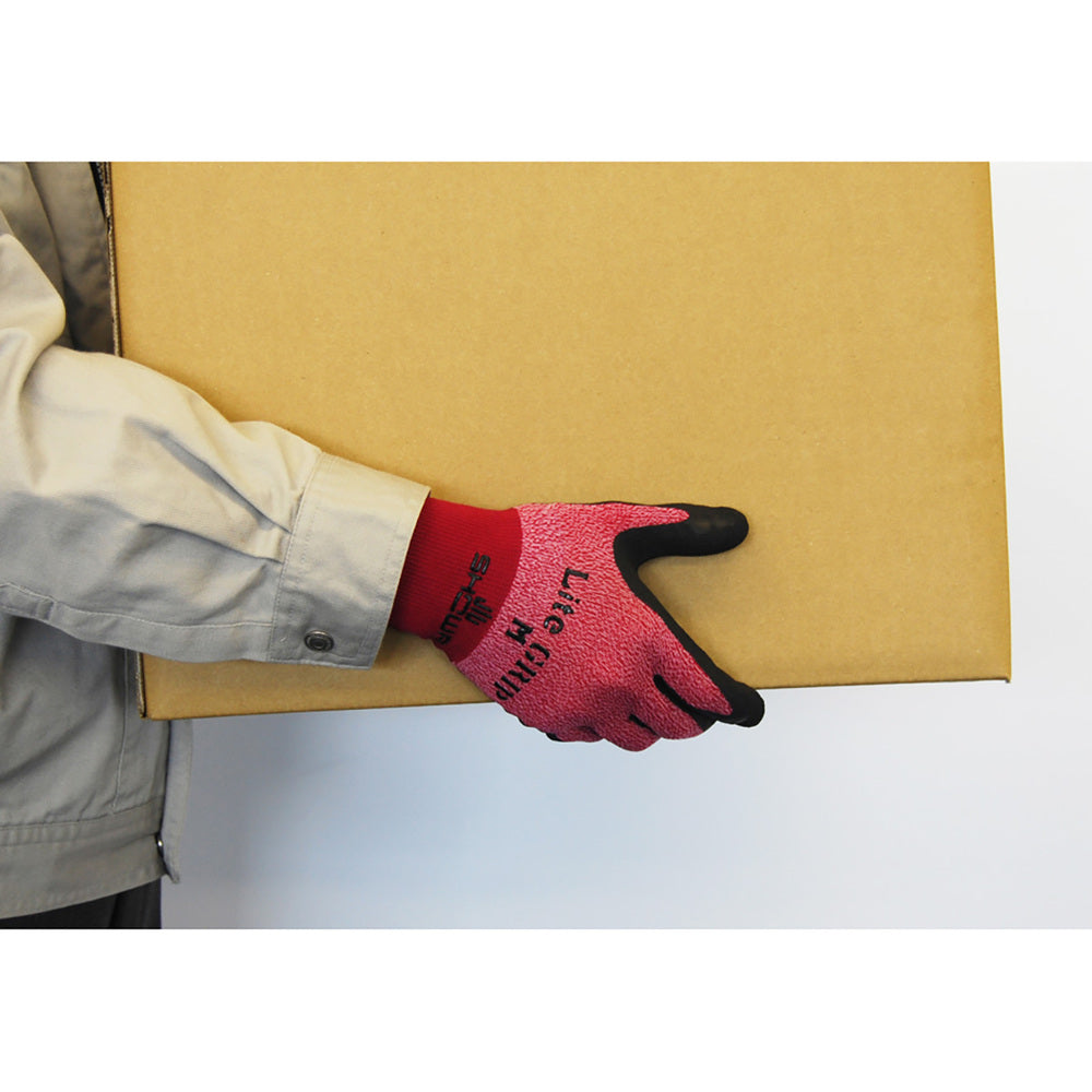 Light Grip Gloves Size S Red 1 pc