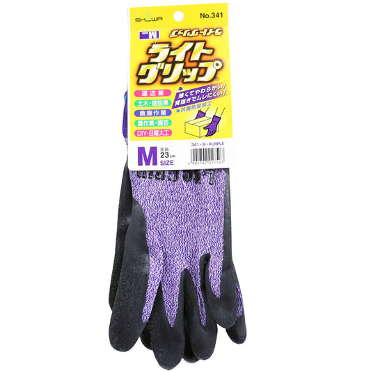 Light Grip Gloves, Medium, Purple, 1 pc