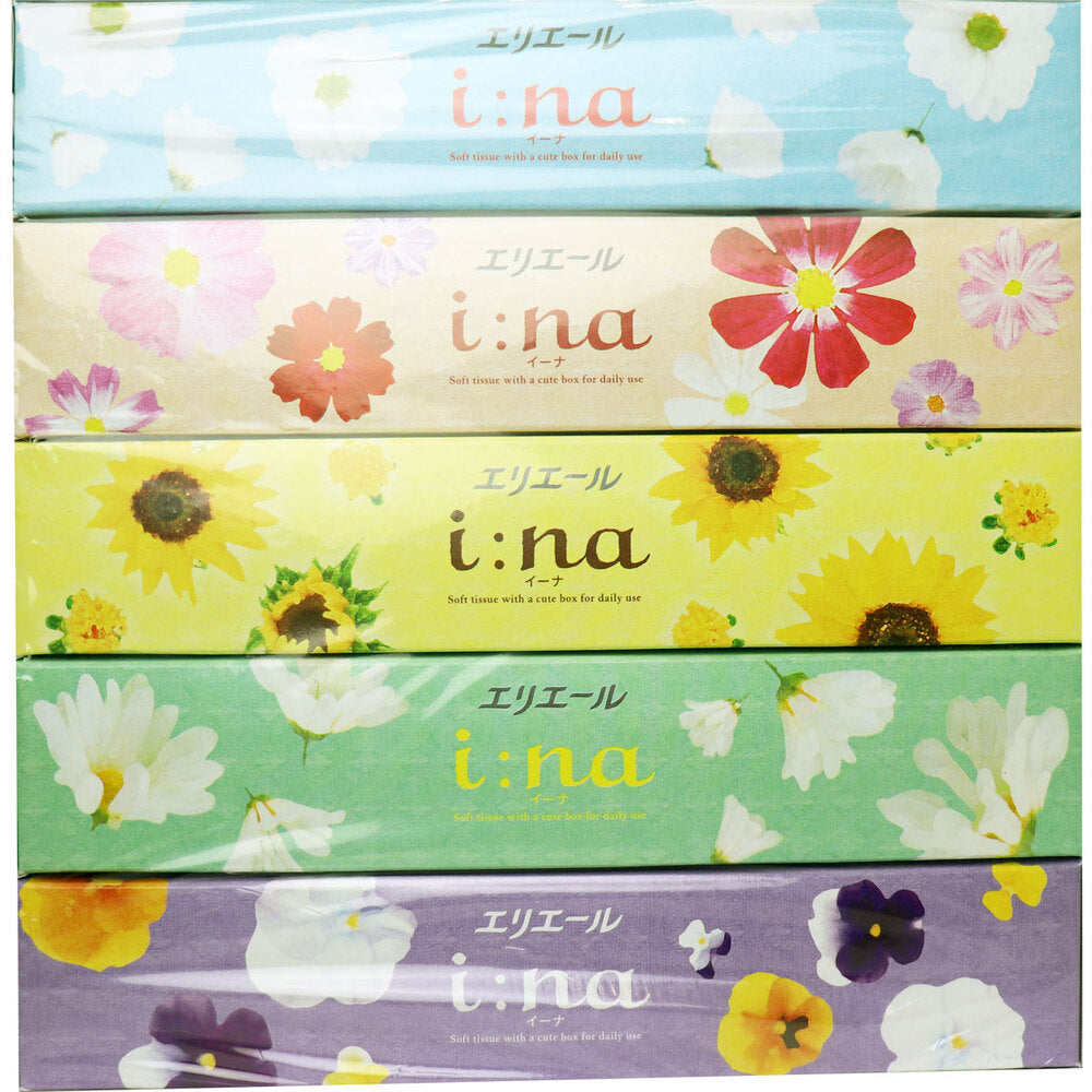 엘리에르 이나 티슈 300장(150조)×5개 팩 1개