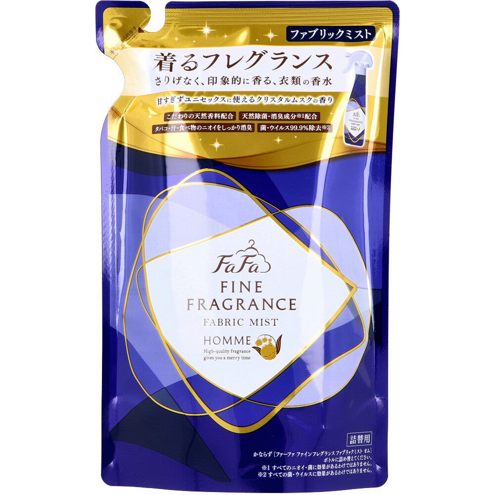 ファーファ ファインフレグランス ファブリックミスト オム クリスタルムスクの香り 詰替用 270mL 1 個