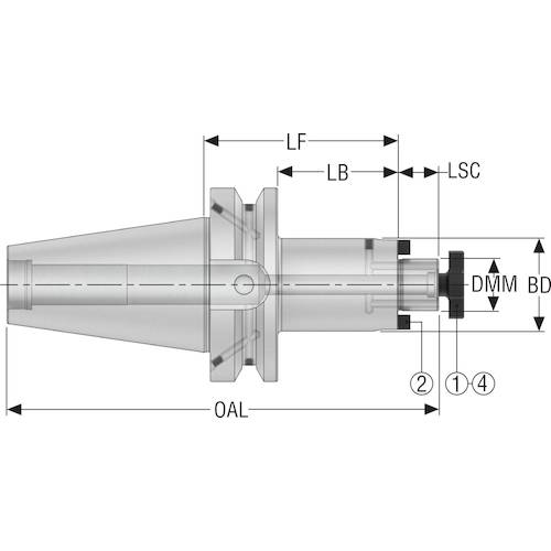 セコ　ツーリング　テーパーフェース　BT40TFADB-SM22-060-F3L1　1 個