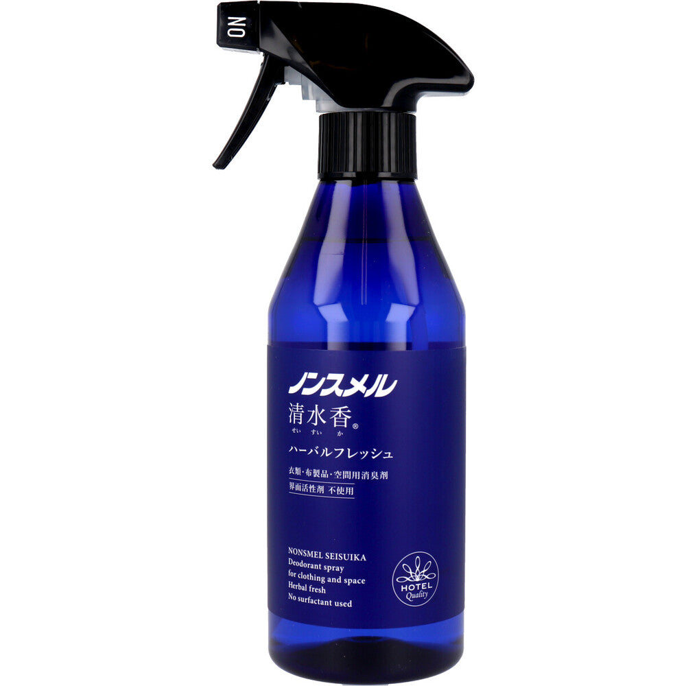 ノンスメル清水香 衣類・布製品・空間用消臭スプレー ハーバルフレッシュの香り本体 400mL 1 個