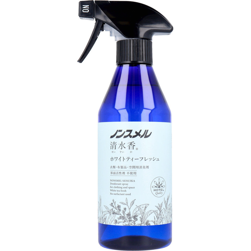 Non-Smell Shimizu-ka Deodorizer for Clothes, Fabrics, and Air, White Fresh Scent, 400mL, 1 Piece
