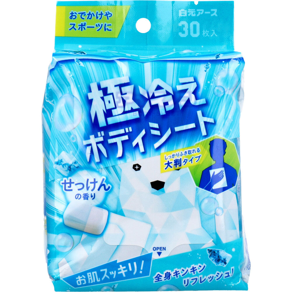 아이스논 극냉 차체 시트 대형 타입 비누의 향기 30장입 1개