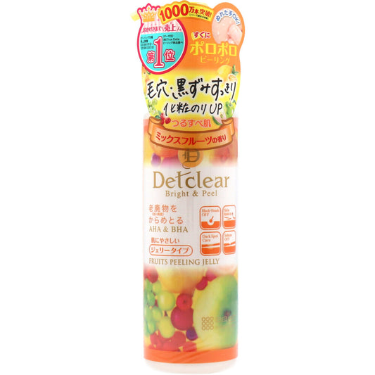 DETクリア ブライト＆ピール ピーリングジェリー ミックスフルーツの香り 180mL 1 個