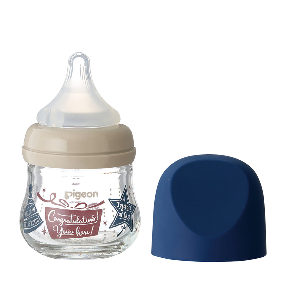 【アウトレット】ピジョン 母乳実感 哺乳びん my Precious 耐熱ガラス製 ギフト 80mL 1 個