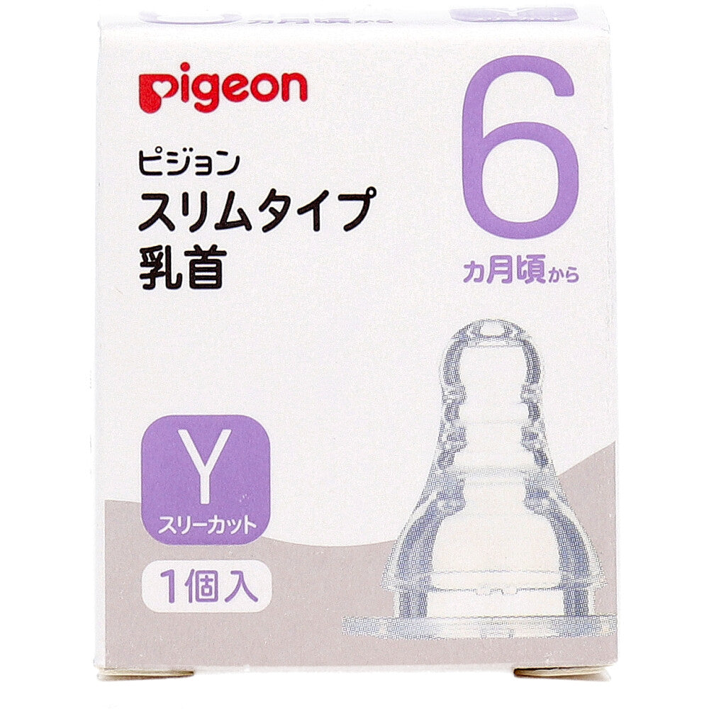 Pigeon Slim Type Nipple, for babies from 6 months, Y-Three Cut, 1 piece, 1 piece