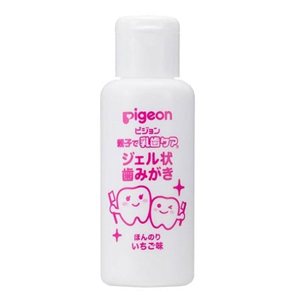 Pigeon Parent and Child Baby Teeth Care Gel Toothpaste Strawberry Flavor 40mL 1 pc