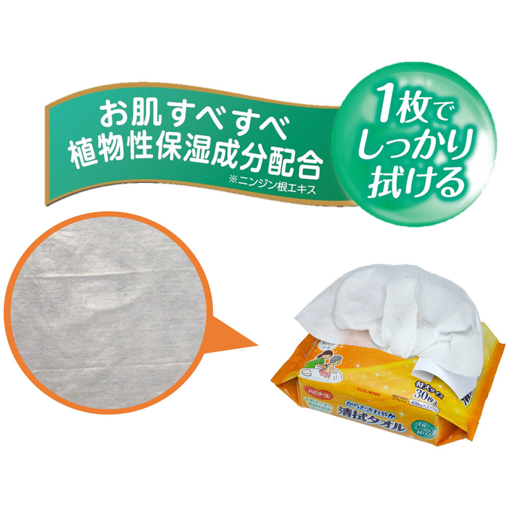 ハビナース からださわやか清拭タオル 30枚入 1 個