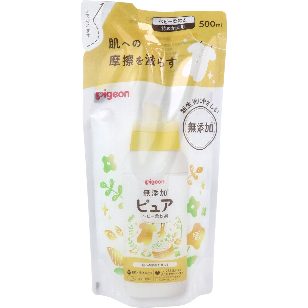 비둘기 무첨가 순수 베이비 유연제 히다 마리 꽃 향기 리필 500mL 1 개