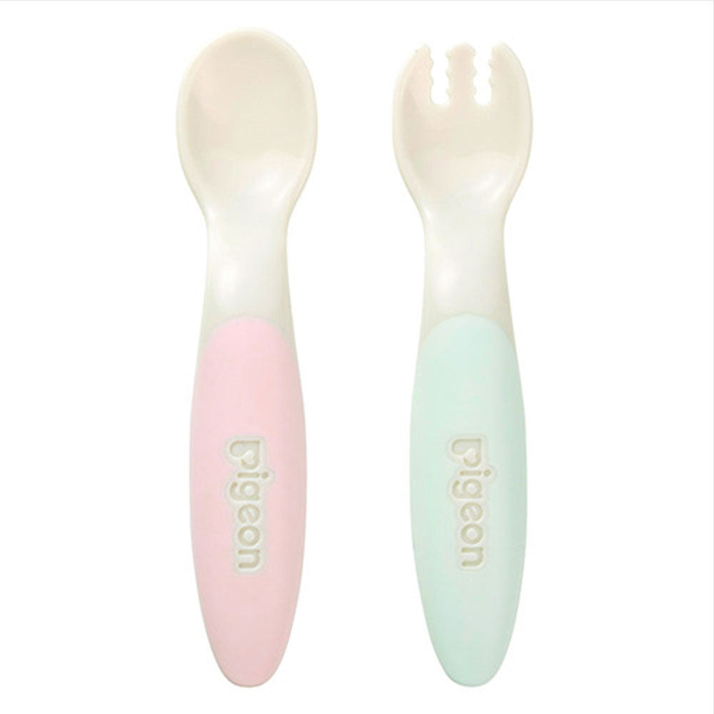 Pigeon Self-use Spoon &amp; Fork SWEET with Case 1 piece