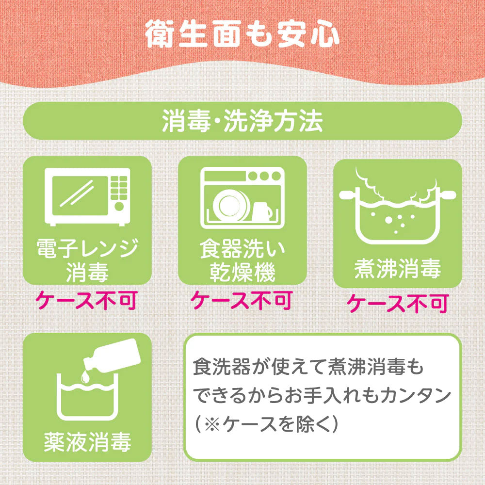 Pigeon Self-use Spoon &amp; Fork SWEET with Case 1 piece