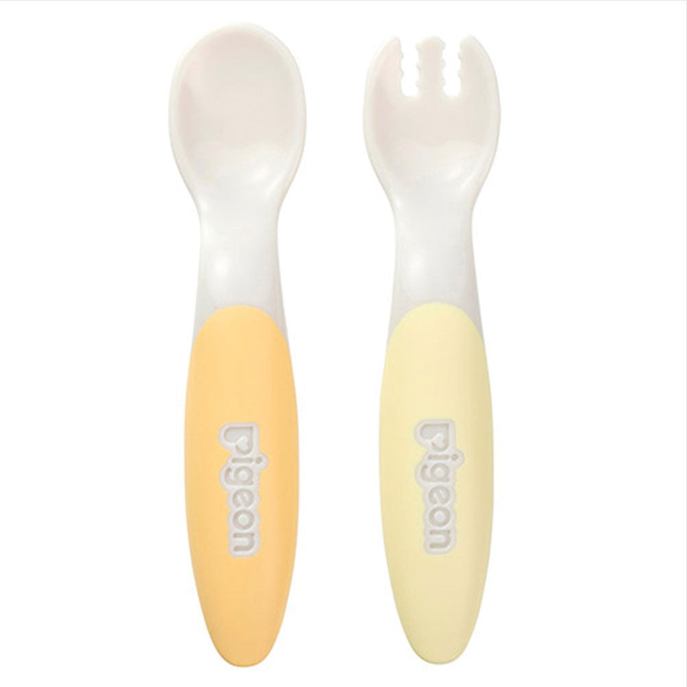 ピジョン じぶんでつかえる スプーン＆フォーク FRESHカラー ケース付 1 個