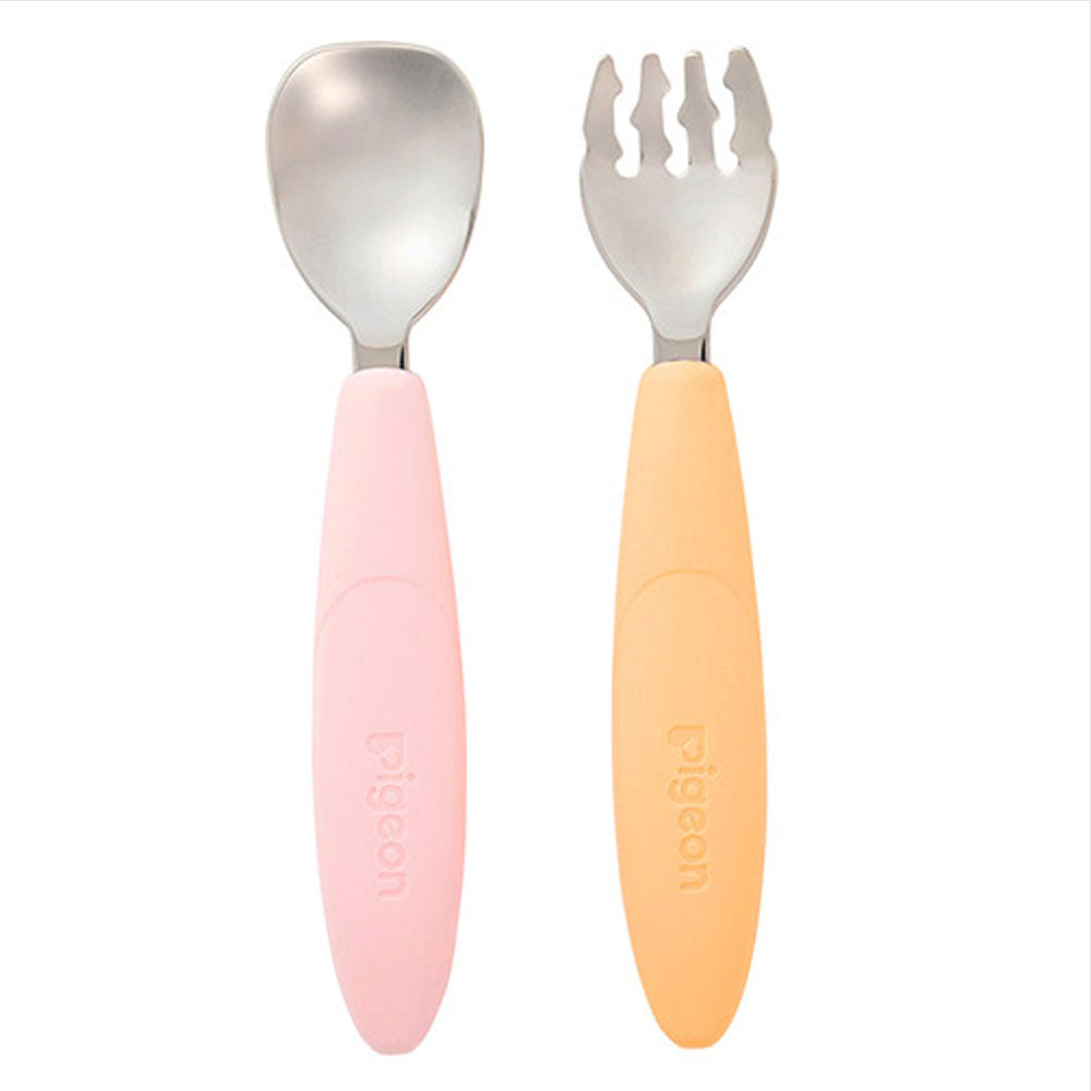 ピジョン じぶんでパクパク スプーン＆フォーク FRUITカラー ケース付 1 個