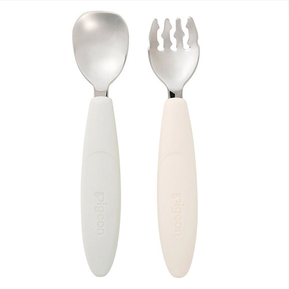 ピジョン じぶんでパクパク スプーン＆フォーク EARTHカラー ケース付 1 個