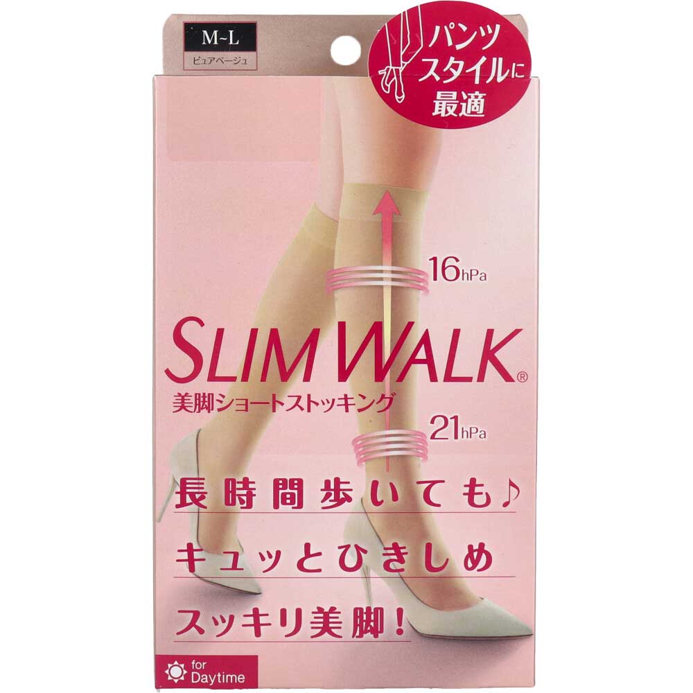 Slim Walk Beautiful Legs Short Stockings Pure Beige ML 1 pc