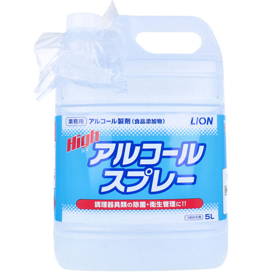 * Commercial alcohol preparation High alcohol spray refill 5L 1 piece