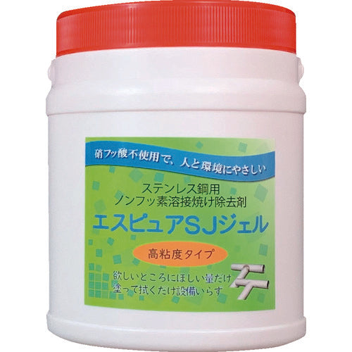 佐々木化学　ステンレス溶接焼け除去剤　エスピュアＳＪジェル（高粘度タイプ）１ｋｇ　SJJEL1000G　1 個