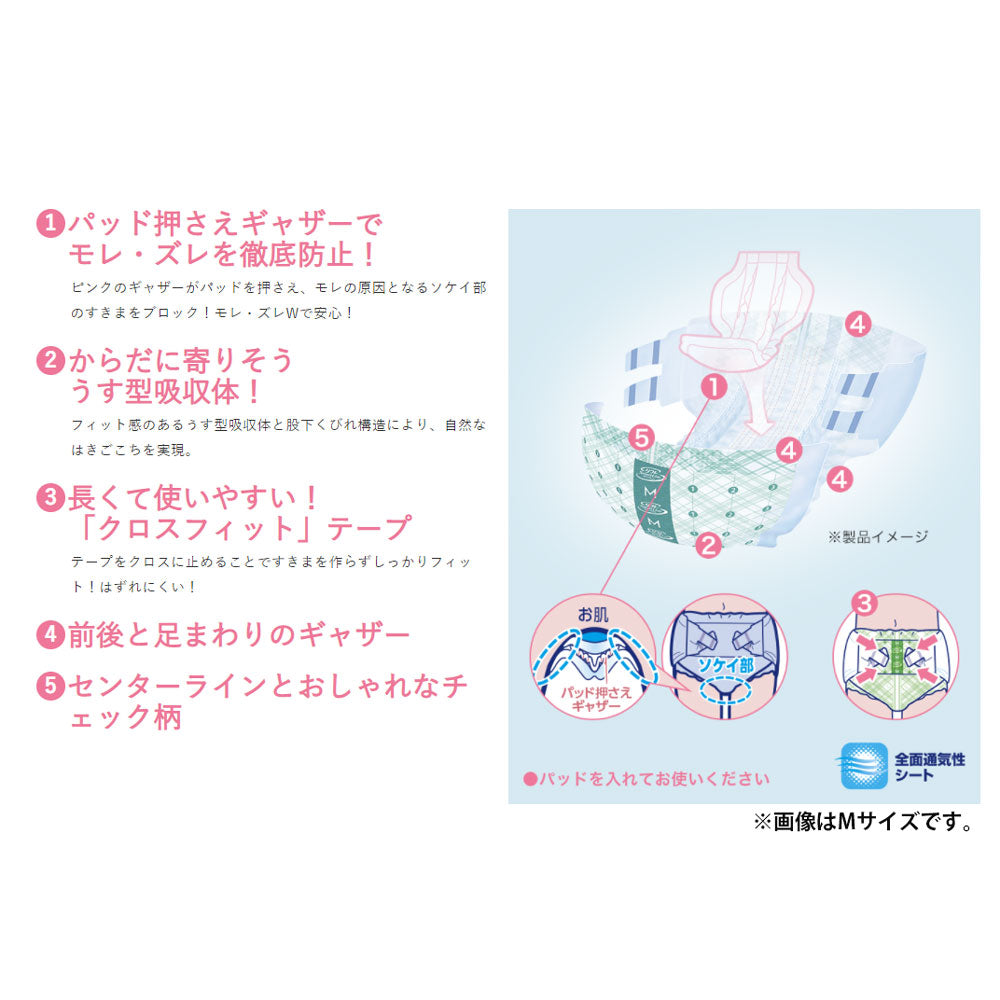 [9月26日まで特価]【アウトレット】リフレ 施設・病院用 スマートライン スマートフィット テープ止め 尿パッド併用 S 22枚 1 個