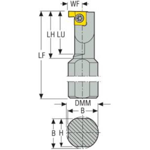 セコ　旋削　　　　ねじ切り用ホルダー　SNR0010H9　1 個