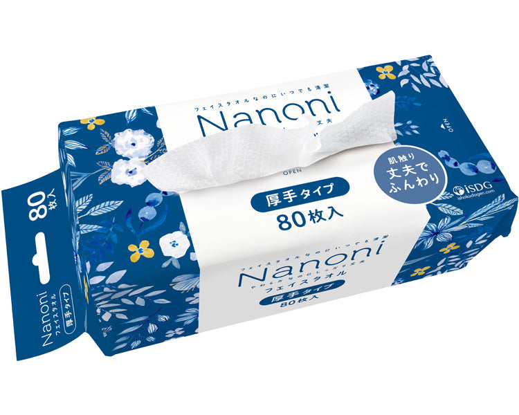 Nanoni(나노니) 페이스 타올 두꺼운 타입 / 80장입 1봉