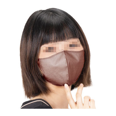 SPUN　MASK　立体型スパンレース不織布カラーマスク / ボルドー　30枚入　1 個