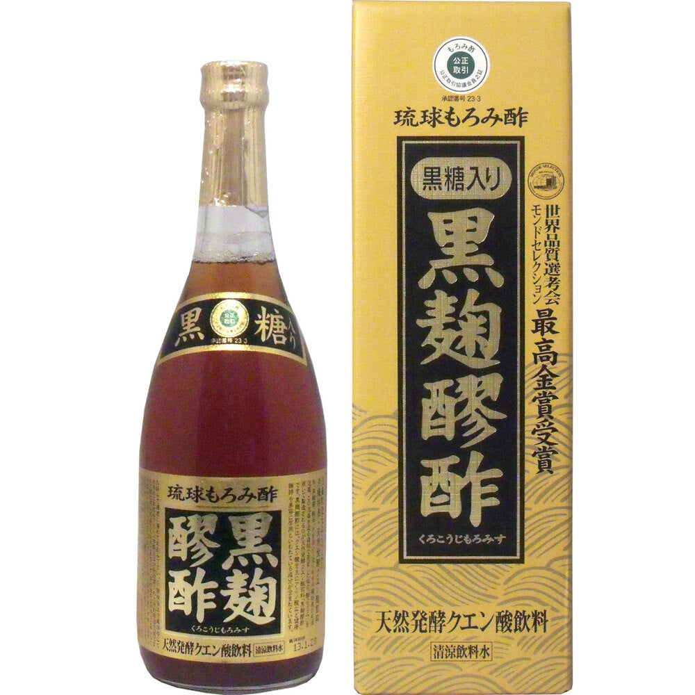 ※琉球もろみ酢 黒麹醪酢(黒糖タイプ) 720mL 1 個
