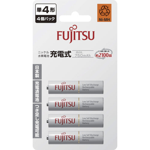 FDK Nickel Metal Hydride Rechargeable Battery AAA (4 pieces) HR-4UTC(4B) 1 PK