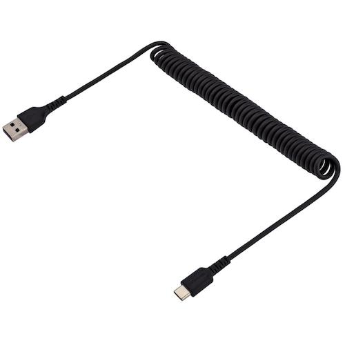 StarTech USB 케이블/AC-1m/USB 2.0/코일형/고내구 아라미드/BK R2ACC-1M-USB-CABLE 1봉