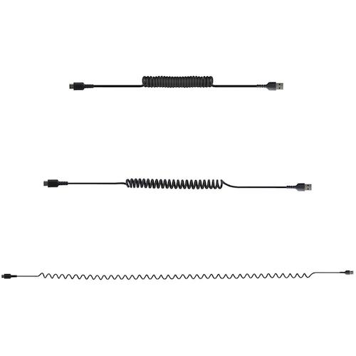 StarTech USB 케이블/AC-1m/USB 2.0/코일형/고내구 아라미드/BK R2ACC-1M-USB-CABLE 1봉